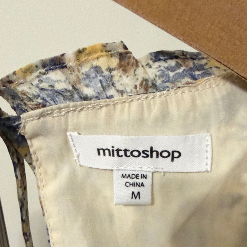 Mittoshop Blue and Yellow Floral Blouse - Picture 2 of 9